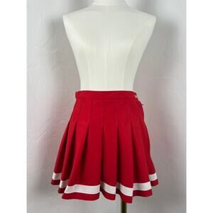 VINTAGE PEP SUPPLY RED & WHITE CHEER SKIRT (Junior Size: 11)
